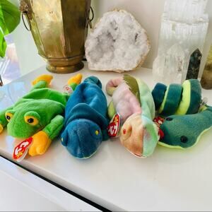 Vintage TY Original 1990s y2k Beanie Babies Stuffed Animal Toy Bundle Collection